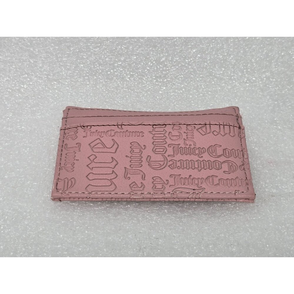 Juicy Couture Pink Card ID Holder Wallet Slim Design - Picture 2 of 4